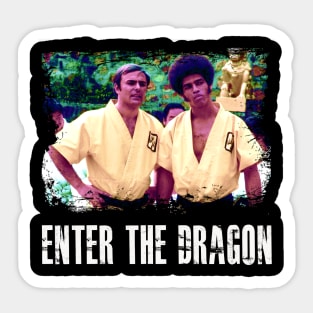 Enter the Elegance Bruce's Impact on Stylish  the Dragon on Wearable Canvas Sticker